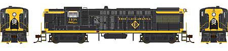 Bowser 25098 HO Scale Baldwin AS16 - LokSound and DCC - Executive Line -- Erie-Lackawanna 1108 (black, yellow, Offset Logo)
