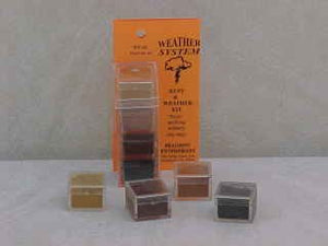 Bragdon Enterprises 60 1/2oz Weathering Powder Set (4) Light Rust, Medium Rust, Dark Rust, Soot Black