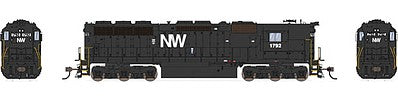 Broadway Limited 4287 HO Scale EMD SD45 High-Nose w/Sound & DCC - Paragon3(TM) -- Norfolk & Western #1792 (black, white)