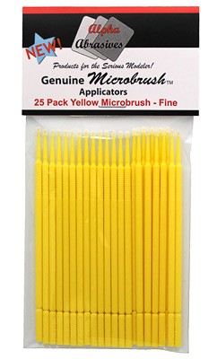 Brushes 1301 Alpha MicroBrush Yellow: Fine Applicator (25/pk)