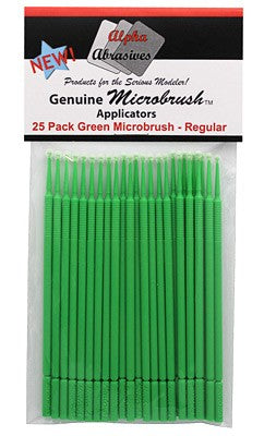 Brushes 1302 Alpha MicroBrush Green: Regular Applicator (25/pk)