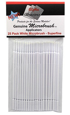 Brushes 1303 Alpha MicroBrush White: Superfine Applicator (25/pk)
