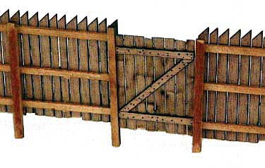 BTS (Better Than Scratch) 23029 HO Scale Sawtooth Board Fence -- Laser-Cut Wood Fence - 90 Scale Feet Total