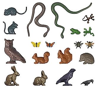 Busch 1153 HO Scale Small Animal Set -- Various Small Animals