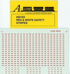 A Line Products 50162 HO Scale Decals - All Modern Trailers -- Red & White Safety Stripes (Tape)
