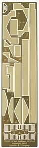 Cannon & Company 2010 HO Scale Safety Tread & Step Kit (Photo-Etched Brass) -- For Walthers GP15-1