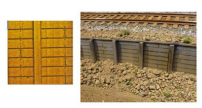 Chooch Enterprises 8612 All Scale Flexible Timber Retaining Wall -- Large for HO, S & O Scales 3-3/4 x 12" 9.5 x 30.5cm