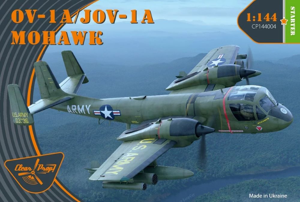 Clear Prop Models 144004 1/144 OV1A/JOV1A Mohawk US Army Aircraft (Starter)