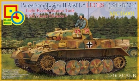 Classy Hobby 16001 1/16 PzKpfw II Ausf L Luchs (SdKfz 123) 9th Pz Division Light Recon Tank