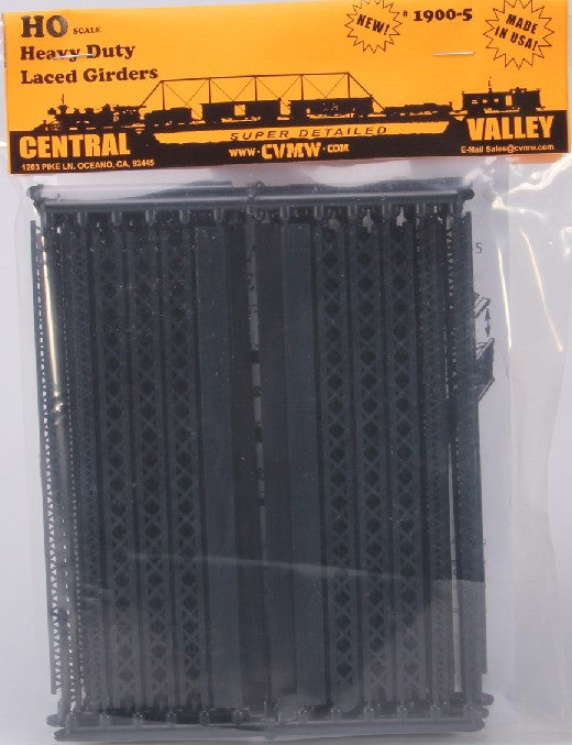 Central Valley Models 19005 HO 30" Heavy Duty Laced Bridge Girders (5)