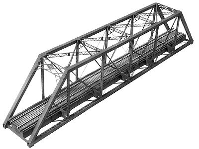 Central Valley Models 1902 HO Scale 150' Single-Track Pratt Truss Bridge -- Kit - 20-5/8" 52.5cm