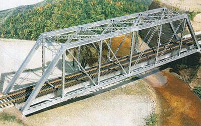 Central Valley Models 1906 HO Scale 150' Through-Truss Bridge -- With Gussested Girders - Kit