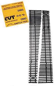 Central Valley Models 2802 HO Scale CVT Curvable Switch Tie Strip -- #8 Right