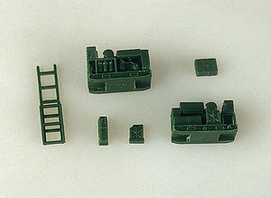 Trident Miniatures 96010 HO Scale Vehicle Accessories -- Diesel Parts on Skids