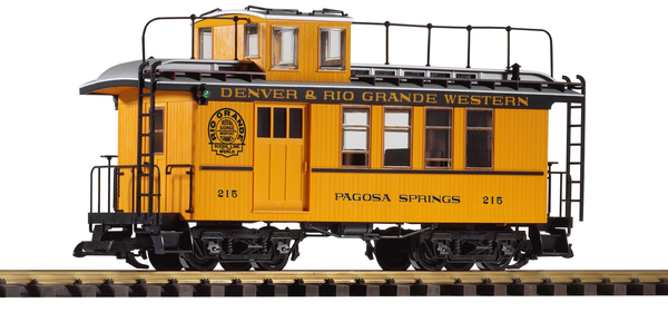 Piko 38602 G Scale D&RGW Drovers Caboose 215, Yellow