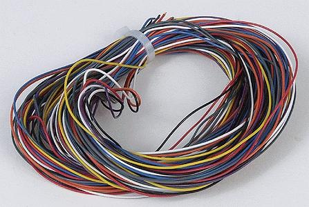 Digitrax DCDRWIRE HO Scale Decoder Wire -- ACC-DECODERWIRE - 9-Conductor, 30AWG, 10'