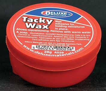Deluxe Materials AD29 All Scale Tacky Wax Figure Adhesive -- 1oz 28g