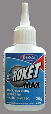Deluxe Materials AD45 All Scale Roket Max CA -- Thick/Gap Filling - .7oz 20g