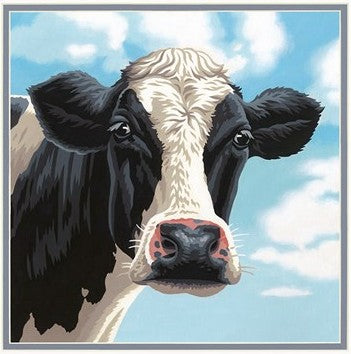 Dimensions Puzzles 91731 Cow Paint by Number (11"x11")