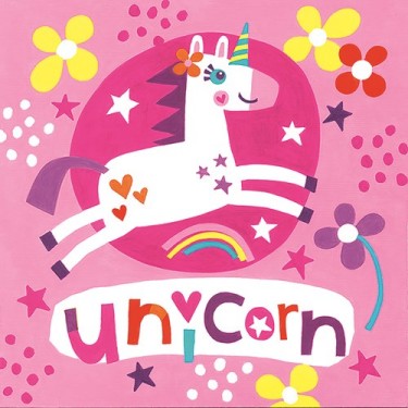 Dimensions Puzzles 91737 Unicorn Paint by Number (9"x9")
