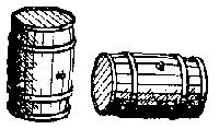Durango Press 23 HO Scale Wooden Barrels -- Small pkg(10)