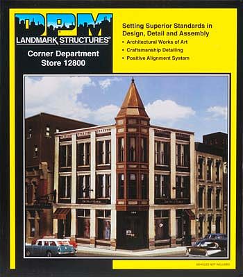 Design Preservation Models 12800 HO Scale Corner Department Store - DPM(R) Landmark Structures(TM) -- Kit
