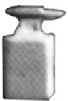 Detail Associates 8418 N Scale Miniature Tools -- Anvil w/Stand pkg(2)