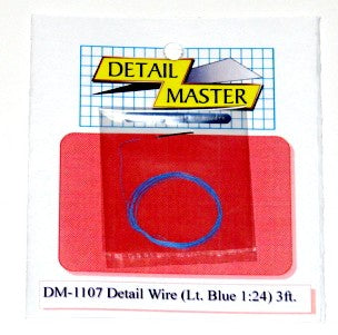 Detail Master 1107 1/24-1/25 2ft. Detail Wire Light Blue (.0075" Dia.)