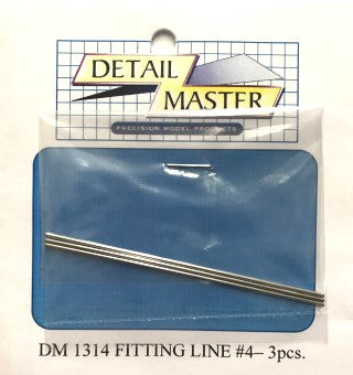 Detail Master 1314 1/24-1/25 Fitting Line #4 .045" (3pc)