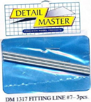 Detail Master 1317 1/24-1/25 Fitting Line #7 .100" (3pc)