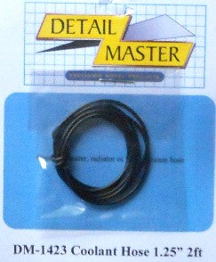 Detail Master 1423 1/24-1/25 2ft. Coolant Hose Black (1-1/4" Dia.)