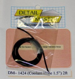 Detail Master 1424 1/24-1/25 2ft. Coolant Hose Black (1-1/2" Dia.)