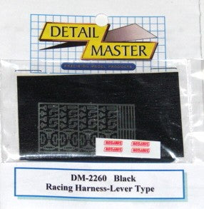 Detail Master 2260BLK 1/24-1/25 Racing Harness Lever Type (Black)