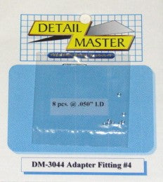 Detail Master 3044 1/24-1/25 Adapter Fitting #4 (8pc)