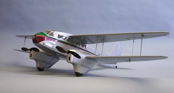 Dumas Products 1815 42" Wingspan DH89 Dragon Rapide Wooden Aircraft Kit (suitable for elec R/C)