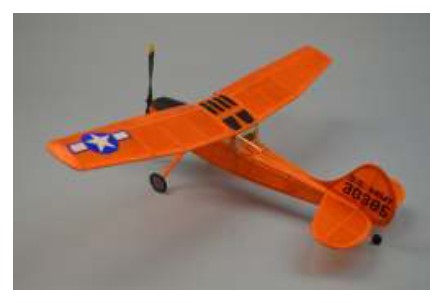 Dumas Products 236 18" Wingspan L19 Bird Dog Rubber Pwd Aircraft Laser Cut Kit