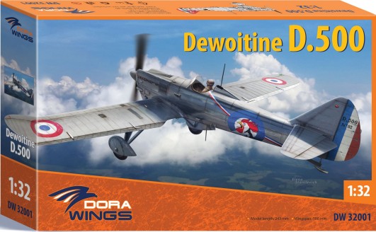 Dora Wings 32001 1/32 Dewoitine D500 French Air Force Monoplane Fighter