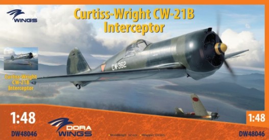 Dora Wings 48046 1/48 Curtiss Wright CW21B Interceptor Aircraft