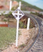 Osborn Models 3054 N Railway Crossing Sign