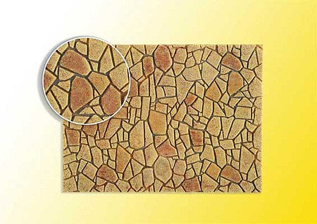 Vollmer 48227 HO Scale Mediterranean Stone Flexible Sheet - Stone Art -- 11 x 6-7/16" 28 x 16.3cm