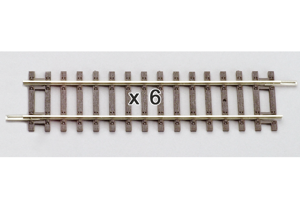 Piko 55202 HO Scale Straight Track 119mm (Box of 6)