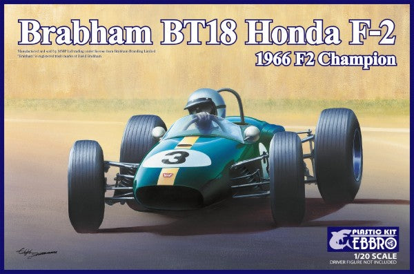 Ebbro 22 1/20 1966 Brabham Honda BT18 F2 Champion Race Car
