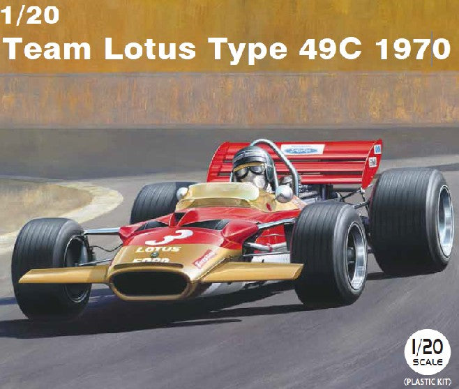 Ebbro 6 1/20 1970 Lotus Type 49C Team Lotus F1 Race Car