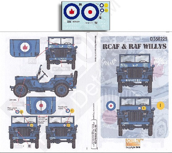 Echelon Decals 356225 1/35 RCAF & RAF Willys