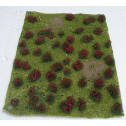 JTT Scenery 95604 Red Flowering Meadow 5X7'