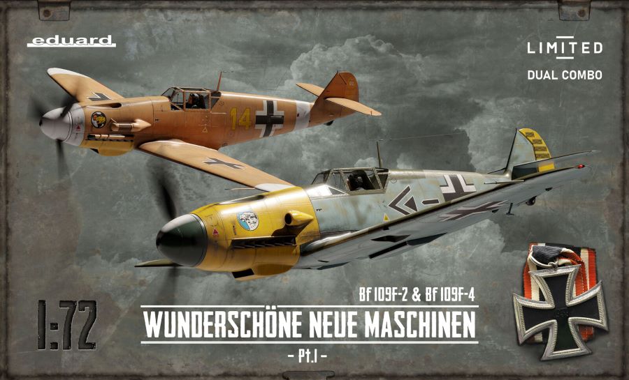 Eduard 2142 1/72 WWII Bf109F2/F4 German Fighter Dual Combo (Ltd Edition Plastic Kit)
