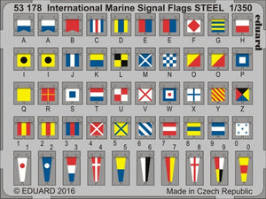 Eduard 53178 1/350 Ship- International Marine Signal Flags Steel (Painted)