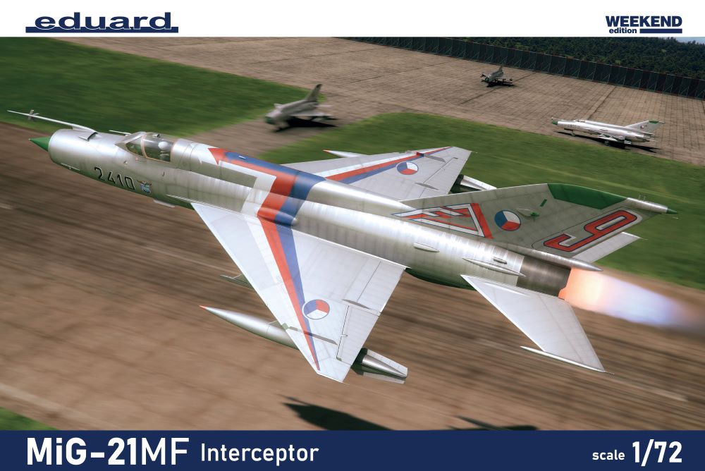 Eduard 7469 1/72 MiG21MF Interceptor Soviet Cold War Jet Fighter (Wkd Edition Plastic Kit)