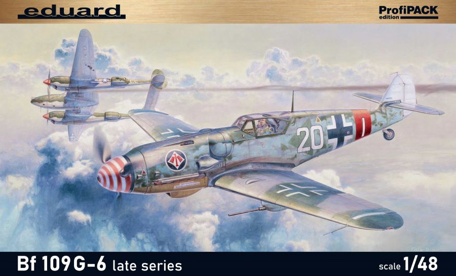 Eduard 82111 1/48 Bf109G6 Late German Fighter (Profi-Pack Plastic Kit)
