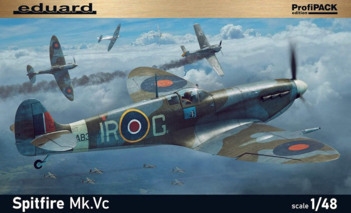 Eduard 82158 1/48 Spitfire Mk Vc Fighter (Profi-Pack Plastic Kit)